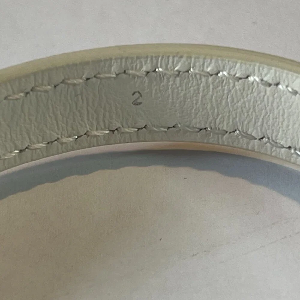 Givenchy White Leather Voyou Bracelet - NWOT